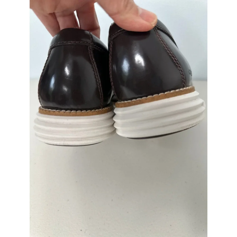 Cole Haan OriginalGrand Loafers Size 8.5M Brown Tassel Kiltie Preppy C36509